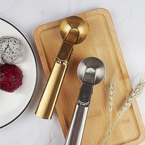 Stainless steel ice cream scoops, ice cream scoops, yogurt, cookies, meatballs, watermelon spoons