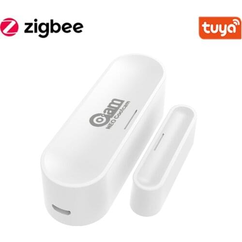 Tuya Zigbee Smart Door Window Garage Sensor Battery Powered or USB Charge Works With TUYA Smart Hub