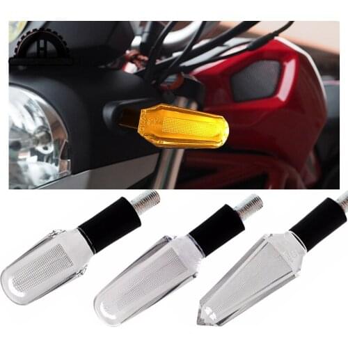 Transparent acrylic pike style LED turn signal electric vehicle turn signal motorcycle retrofit indicator 12v