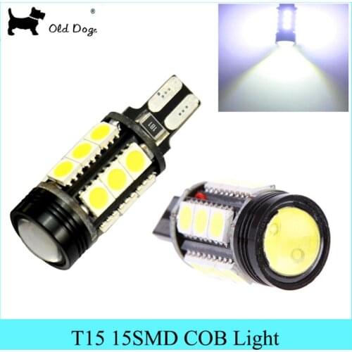 T15 921 912 LED Backup Reverse Lights lamps 360 Degrees 5050SMD Supre Canbus Error Cree chip Emitter LED Car styling free ship