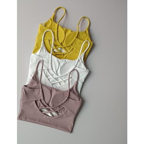 Workout Gym Top Gathering Gathered Back Shaped Bra Short Vest Tops Yoga Bra Women Shockproof Sports Bra Running