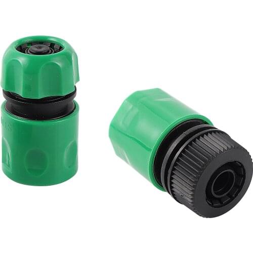 1/2" Waterstop Connector, Quick Connector Agriculture Tools Car Wash Water Pipe Connector Garden Hose Quick Connector 2 Pcs