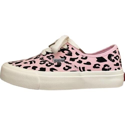 Maggies Walker Women Casual Shoes Leopard-print Canvas shoes Lace-up Platform Casual Shoes Size 35~40