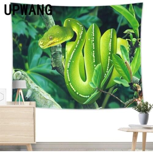 Snake Python Animal Tapestry Wall Hanging Sandy Beach Picnic Rug Camping Tent Sleeping Pad Home Decor Bedspread Sheet Wall Cloth