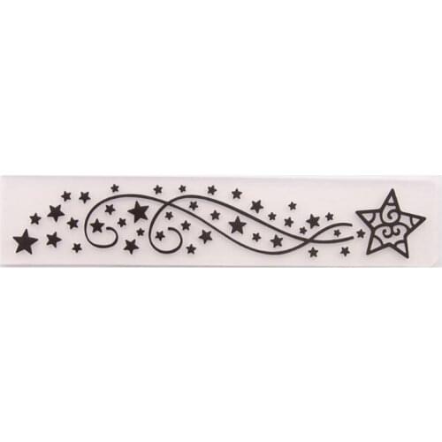 Star Pattern Plastic Embossing Folder Stencil Template DIY Scrapbook Album Card