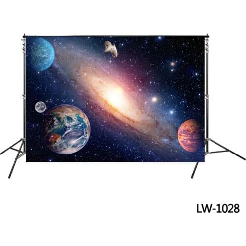 Stars Planets And Faraway Galaxies Background Hipster Cosmic Galaxy Backdrop Nebula Starry Sky Photocall Birthday Party Backdrop