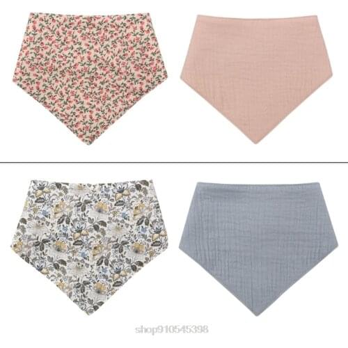 1 Pc Baby Bibs Boys Accessories Newborn Girls Burp Bandana Cotton Soft Toddler Triangle Scarf Infant Bibs O26 20 Dropshipping