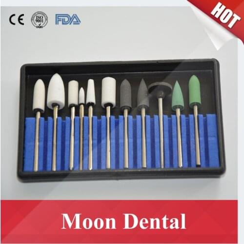 22 Pcs/ 2 Kits Non-precious Metal or Alloy Adjustment and Polishing KIT for Adjusting & Polishing Co-Cr, Nickel Chromium Alloy