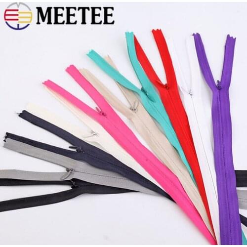 5Pcs120cm 3# Invisible Nylon Zippers Zips For Sewing Mom Breastfeeding Bedding Bag Pillow Zipper DIY Garment Accessories