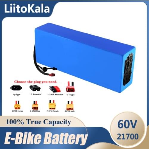 LiitoKala 60V 20ah 35Ah 30Ah 40A helectric scooter bateria 60V Electric Bicycle Lithium Battery Scooter 60V 1000W ebike battery