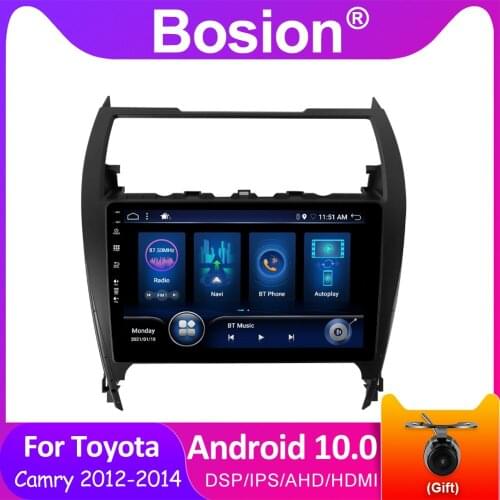 Bosion Android 10 Car DVD Multimedia Player For Toyota Camry 2012 2013 2014 GPS Navigation IPS DSP 4GB+64GB Car Radios 2 din
