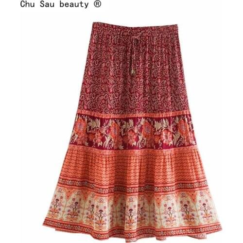 Женские юбки миди Chu Sau beauty China At AliExpress