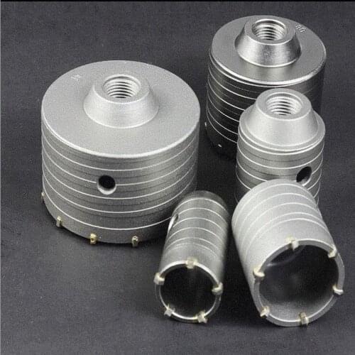 7PC/set TCT tipped electric Hammer wall hole saws set kit 30/40/50/60/70mm with 1pc 110mm&1pc 330mm SDS plus &Square shank rods