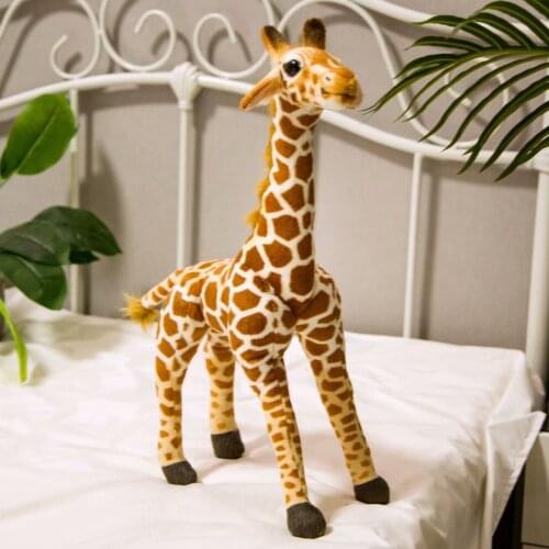 Simulation Giraffe Zoo Animal Plush Doll Kids Funny Pillow Stuffed Toy Girl Boy Creative Gift