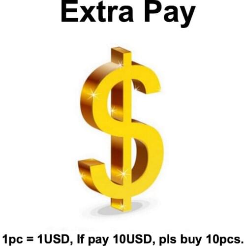 Lihmsek Extra Pay for additional order Fee, 1pc = 1USD, 100pcs = 100USD