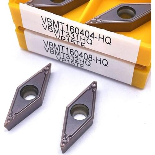 10PCS VBMT160404(08)HQ VP15TF/UE6020/US735 Original Carbide Insert Tool metal turning tool CNC lathe cutter tools