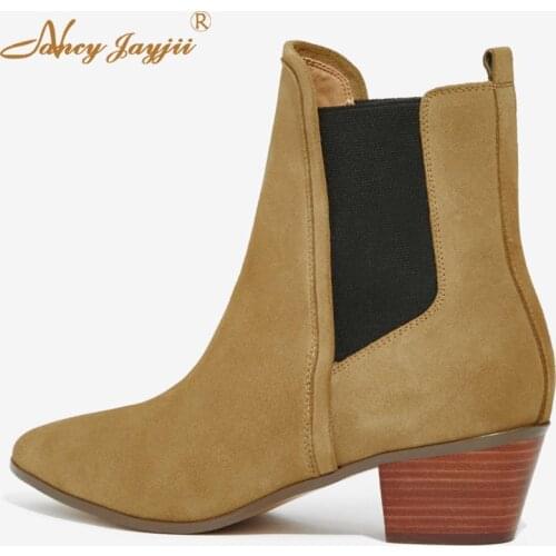 NANCYJAYJII Women's Wedge Ankle Boots