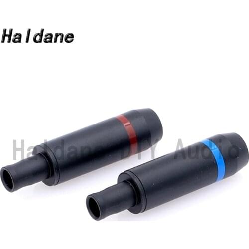 Haldane one pair HIFI DIY Gold plated Plugs for HD800 HD800S HD820 Headphone Jack Plug Headphone Cable