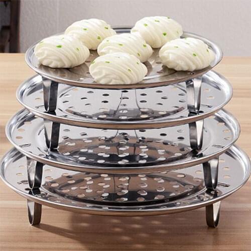 Stainless Steel Steamer Round Stackable Steaming Rack Thickening Water Steamer Household Steaming Grid Kitchen Tools