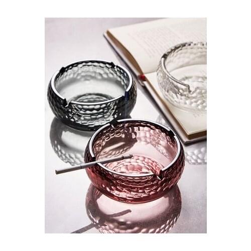 Nordic Fashion Crystal Glass Ashtray Home Office Cigar Ash Tray Creative Gift Luxury Crystal Ashtray For Home