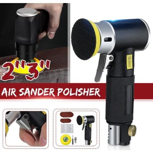 Pneumatic Polisher 90 Degree Orbital Sanders Air Powered Tool With 2"3"inch Pad