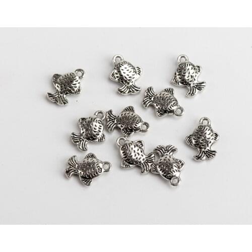 Cartoon Fishes DIY Alloy Pendant Wholesale Costume Jewelery Charms Jewelry Findings & Components For Jewelry Making #JZ524