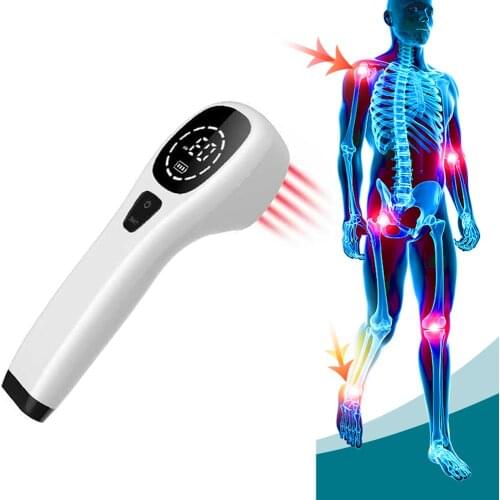 Rechargeable 650nm and 808nm Handy Portable Body Pain Relieve Laser Phototherapy Apparatus Device Knee Joint Arthritis Foot Pain