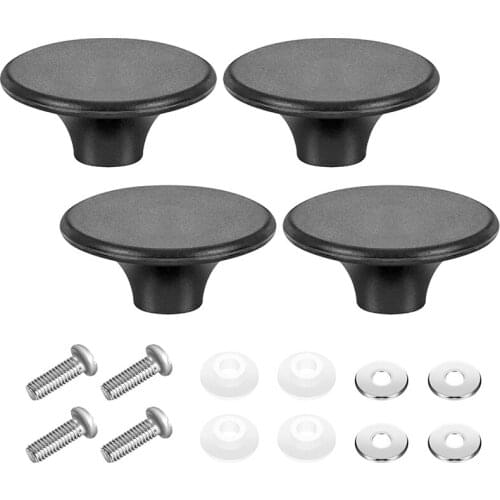 Practical 4 Sets Dutch Oven Knob Bakelite Replacement Knob Pot Lid Handle for Le Creuset, Aldi, Lodge Enameled Dutch Oven