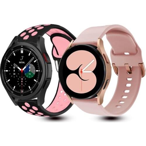 Silicone band For Samsung Galaxy Watch 4 classic 46mm 42mm Replacement Strap For Galaxy Watch4/Active 2 44mm 40mm Wristbands