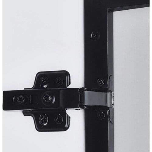 Glass Door Hinge Aluminum Frame Cold Rolled Steel Silent Hydraulic Built In Damping Buffer Mute Hinge Home Tool