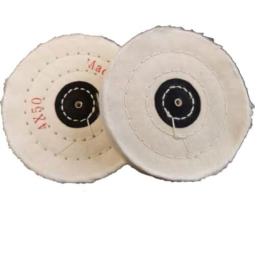 Dental tools Lab Polishing Buff Brush Wheel Soft Cotton White Color 100MM 4Inch 50Ply Diameter For laboratori Dental Muslin Buff