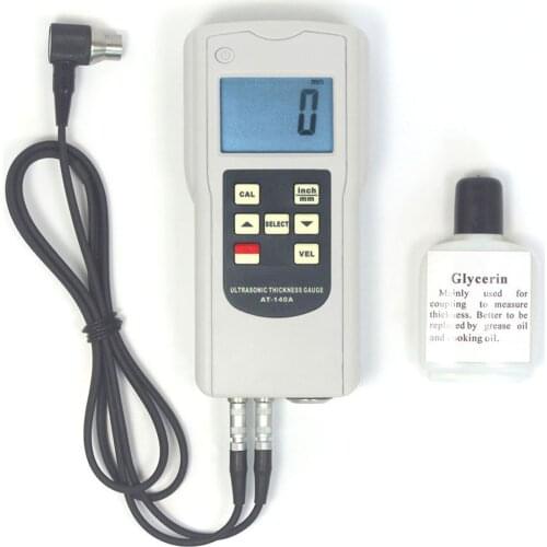 Precise Ultrasonic Thickness Gauge AT-140A Range 1.2~200mm Resolution 0.1 mm