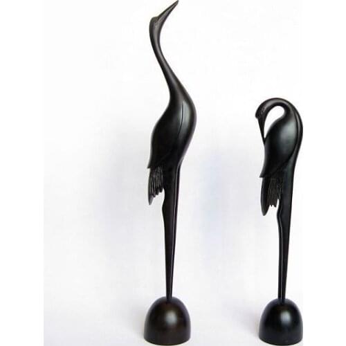 V Gallery] rosewood carving handicraft ornaments lent large 82cm cranes to work a good gift