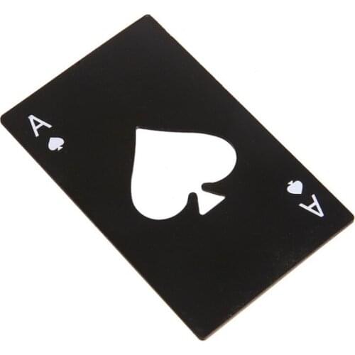 Spade A credit card bottle opener creative playing card stainless steel bottle opener bottle opener