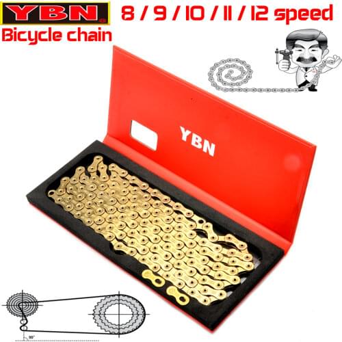 YBN bike chain 8/9/10/1/12 speed mountain road bike chain compatible with SRAM SHIMANO