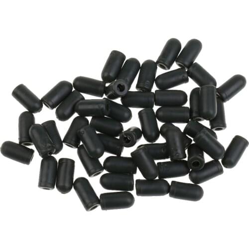 50pcs Rubber Buffer Beads Knot Protector for Carp Fishing Hair Rigs Making
