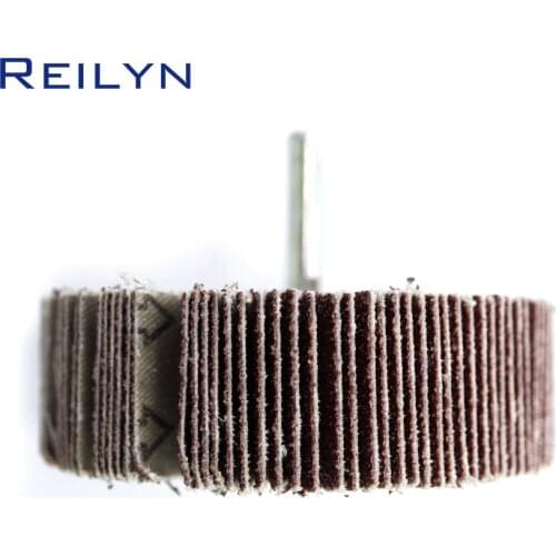 Sand paper polishing wheel mesh 80# 6 x 80mm abrasive mops-wheel spindle mops mounted flap wheels grinding bits abrasive block