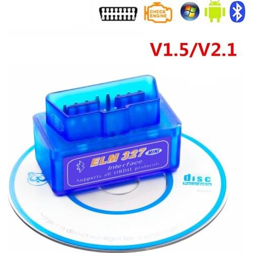 New Mini OBD2 ELM 327 Bluetooth V2.1/V1.5 OBD 2 ELM327 Bluetooth Auto Car Diagnostic Tool OBD2 ELM327 Car Scanner Code Reader