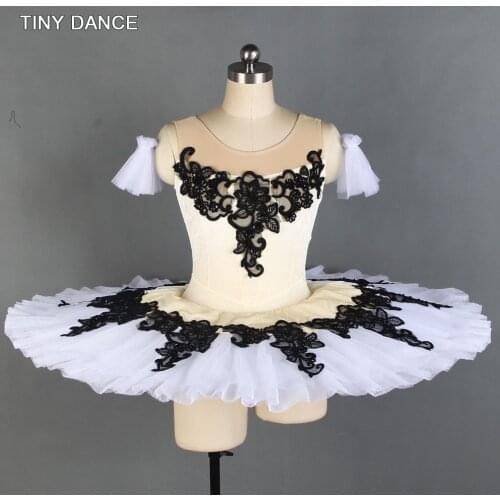 TINY DANCE Ivory/White Velvet Adult Girls Ballet Dance Tutu Professional Tutu for Women Ballet Dance Performance Costume BLL134