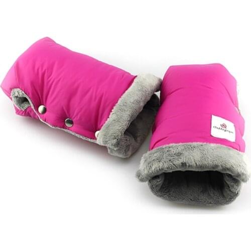 Baby Carriage Stroller Gloves Warm Fur Fleece Pram Hand High quality Portable Comfortable Waterproof Muff Baby Pushchair