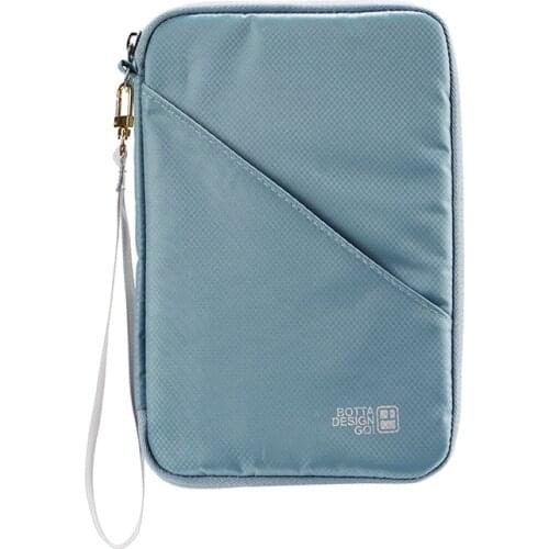 Travel Passport Bag Multi-function Document Bag Portable Full Closure Zipper Travel Organiser Passport Holder