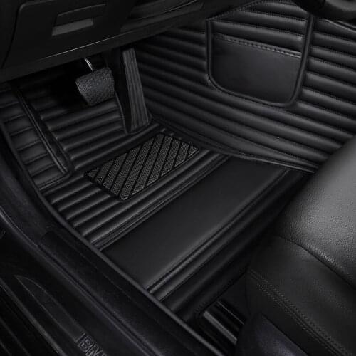 Red Leather car floor mat For lexus ct200h rx gs300 is250 es ls nx gs gx lx rc lc ux rugs carpets accessories