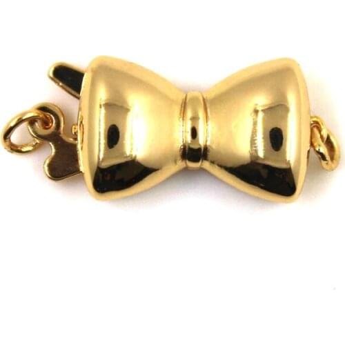 Copper Connection Gold Plated Clasps Accessories DIY Jewelry Making Findings For Handmade Woman Pearl Necklace Bracelet Gifts