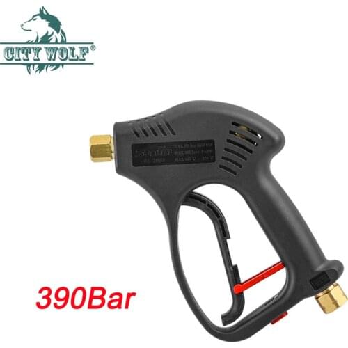 5650PSI high pressure washer gun copper brass car wash metal gun total stop ceramic valve core car cleaing shop accessory