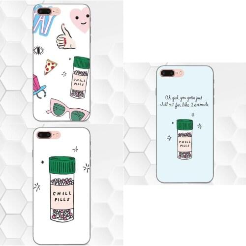 Chills Pills Chocolate Soft TPU Personalized Pattern For Huawei Honor Enjoy Mate Note 6s 8 9 10 20 Lite Play Pro P smart