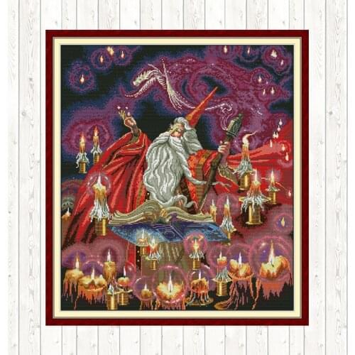 Magician Embroidery Kits Cross Stitch Kits 14ct 11ct Counted Printed Canvas DMC Floss DIY for Needlework Home Decoration Modern