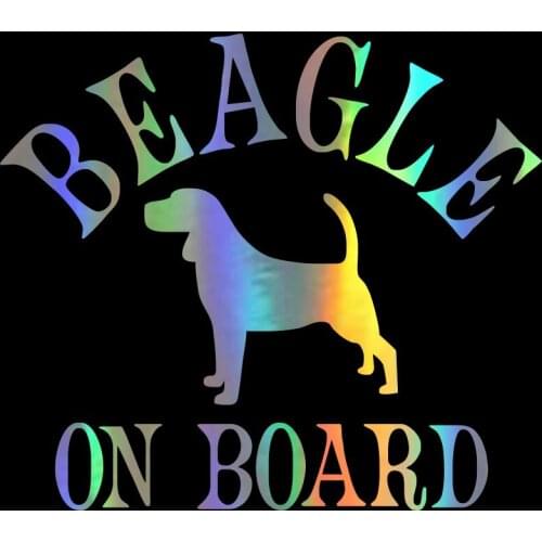 Personalized Beagle on Board Auto Window Car Bumper Sticker Accessories PVC Car Window Motorcycle Decal Apply To Car Window