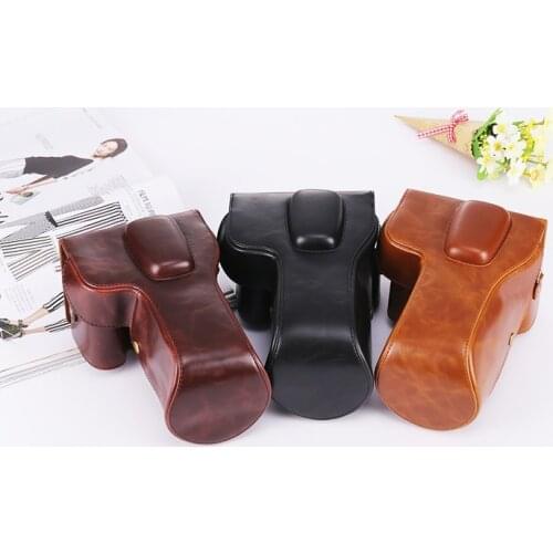 New Retro Vintage PU Leather Camera case For Nikon D3100 D3200 D3300 cover pouch bag Fit 18-55mm 18-105mm Lens