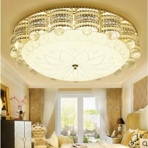 European style ceiling lamp crystal lamp living room lamp led romantic warm master bedroom restaurant lighting lamps LED light
