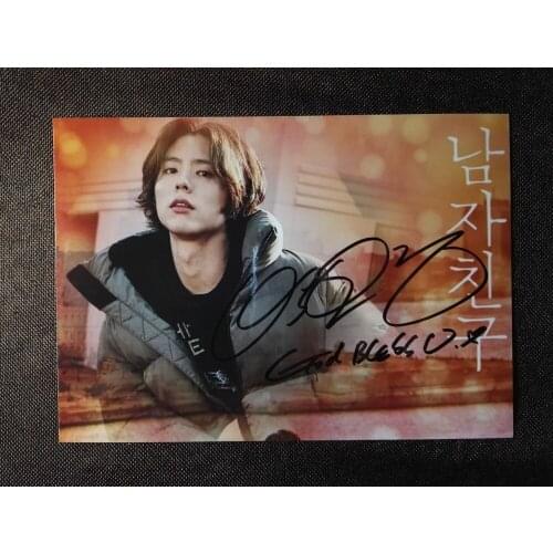 Hand signed Park Bo Gum autographed photo Boyfriend 5*7 inches free shipping 112018C